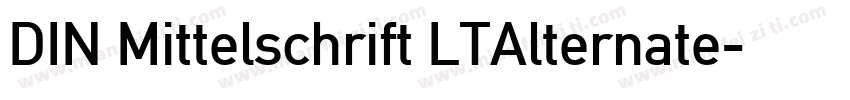 DIN Mittelschrift LTAlternate字体转换